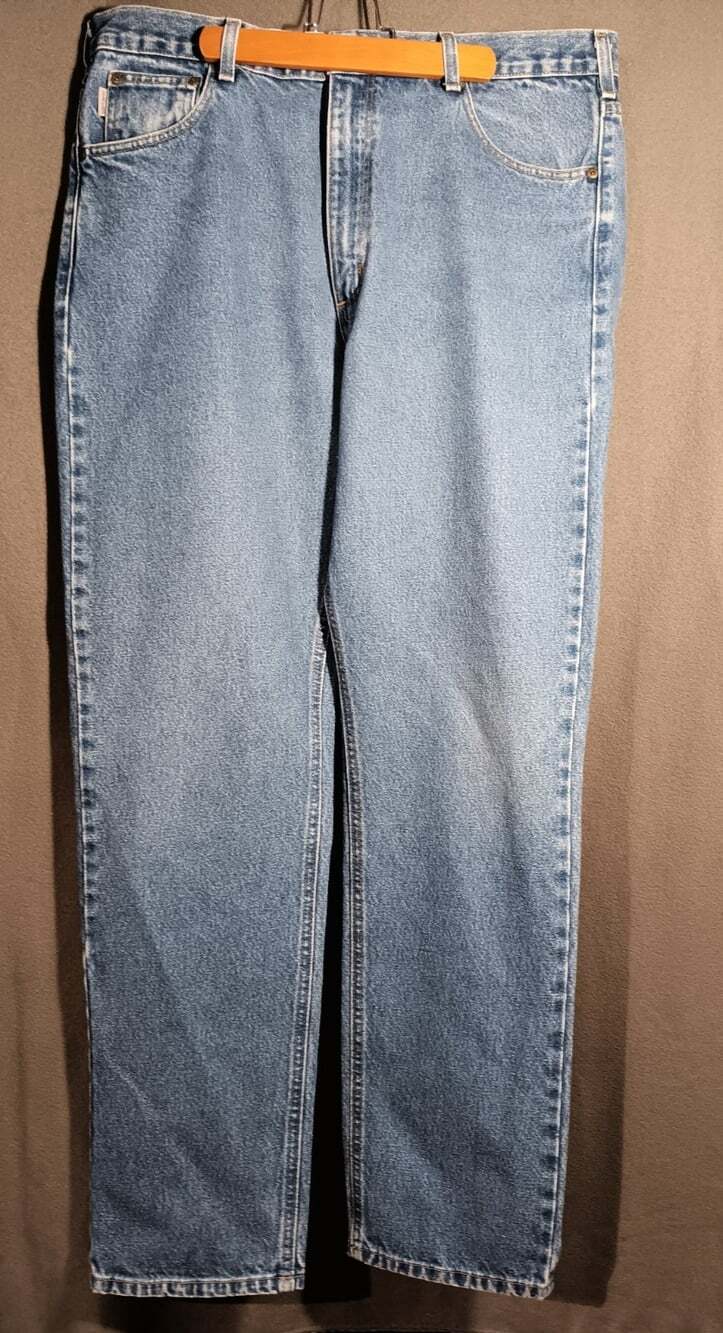 Carhartt B18 DST Mens Traditional Fit Dark Stone Denim Jeans Size 36x34 Workwear